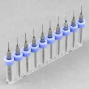 10pcs 0.4mm Micro Tungsten Carbide Twist Drill Bit PCB For Dremel Rotary CNC