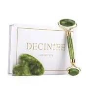 Jade Roller and Gua Sha Set - Beauty Face Massager & Guasha Tool for Green-2