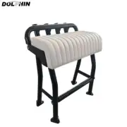 Dolphin Centre Console Pro T Top Black Leaning Post Boat Seat w/ White Cushion