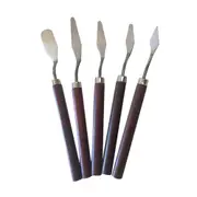 Wood Palette Knife Painting Tools,Stainless Steel Oil Painting Mixing Scraper,Painting Knife Set,Paint Oil Painting