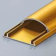 Metal Cable Concealer Wood Floor, 1 M / 39 in Ethernet Cables Conduit Pc Cords Hider Self Adhesive Wires Management Kit Molding Channel Raceway Strips with Cover/Caps (Color : Gold, Size : Width