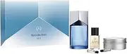 Mercedes-Benz Sea by Mercedes-Benz for Men - 5 Pc Gift Set 3.4oz EDP Spray, 0.05oz Air EDP Spray, 0.05oz Land EDP Spray, 1oz LSA Face Beard and Hair Oil, 3.8oz LSA Solid Shower Gel