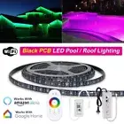 Black PCB IP68 Underwater 10M 20M 40M 60M 80M 60LEDs/M RGB LED Strip Light 24V