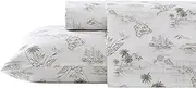 Tommy Bahama - Queen Sheets, Cotton Percale Bedding Set, Crisp & Cool, Stylish Home Decor (Vintage Map Brown, Queen)