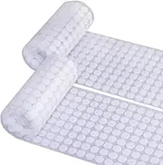 BEADNOVA 500pcs 10mm Sticky Back Coins Hook and Loop Self Adhesive Dots Tapes Waterproof Dot Hook (White)