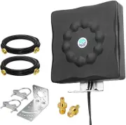 Outdoor 5G Antenna 2X2 MIMO with LMR195 Cable and SMA/TS9 Connectors