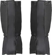 [uxcell] Leg Gaiters, Waterproof Shoe Covers Hiking Gaiters Snow Boot Gaiter, Black, S
