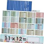 Kisangel 1 Set Multiplication Flash Cards Math Learning Cards with Storage Bag for Use Easy to Read Fun Educational Tool