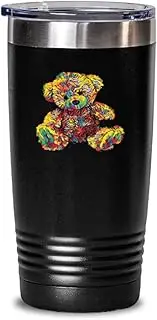 20 oz Tumbler Stainless Steel Insulated Funny Teddy Bear Stuffed Toy