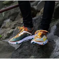 在飛比找Yahoo!奇摩拍賣優惠-【正品】全新NIKE REACT ELEMENT 87 咖啡