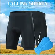 Men's Cycling Padded Shorts Bike Padded Shorts / Chamois Race Fit Sports Stretchy Breathable Black Clothing Apparel Bike Wear