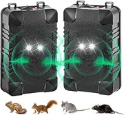 JahyElec 2 Pack Car Rodent Repellent Under Hood Rodent Repeller Ultrasonic Battery Operated Rat Deterrent for Car Engine Mouse Deterrent,Rat Repellent for Car,Keep Rodents Mice Out of Barn Garage