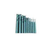 10 Piece 4 Flute Milling Drill Bit