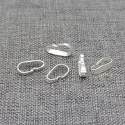 20pcs of 925 Sterling Silver Small Locket Bails Pendant Charm Bulk Bails