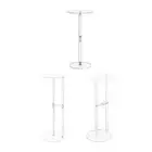 Acrylic Side Table Modern Small Round Table for Living Room Bedside Bathroom