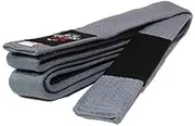[Morgan Sports] Morgan Ibjjf Approved BJJ Belt[Grey with Black Tip A-0 (2)]