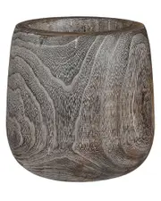 BIDKhome Whit Wood Pot Planter