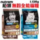48H出貨【T22/T24 】Nutram紐頓 貓糧1.13Kg 無穀全能系列 挑嘴貓糧 (9折)