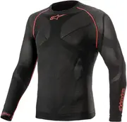 Alpinestars Ride Tech V2, functional shirt long sleeve , color: Black/Red , size: XXL