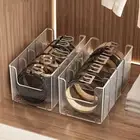 with Removable Mesh Belt Storage Box Transparent Partition Display Box