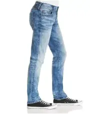 191016 NEW TRUE RELIGION $198 MENS GENO SLIM STRAIGHT JEANS IN SEA GLASS SZ 31
