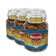 3 x Moccona Freeze Dried Instant Coffee Classic Decaffeinated 100g