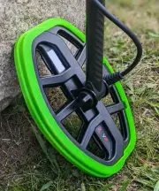 Minelab Vanquish V8 Double-D Coil Bumper- Contoured Rubber Guard.~ T-NEON GREEN