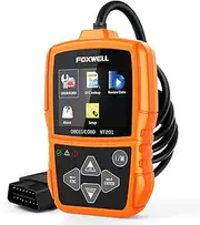 FOXWELL NT201 OBD2 Diagnostic Device, Car Engine Fault Scanner OBD-II Diagnostic Tools with Full OBDII Functions Engine Light Check for BMW VW Mercedes All Vehicles