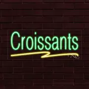 BRAND NEW "CROISSANTS" w/UNDERLINE 30x12X1 INCH LED FLEX INDOOR SIGN 30187