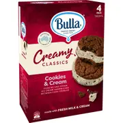 Bulla Creamy Classics Cookies & Cream 4 pack