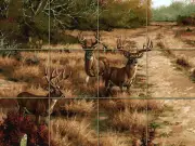 24 x 18 Art Deer Wildlife Mural Ceramic Backsplash Bath Tile #1559