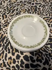 Corelle Crazy Daisy Spring Blossom Saucers Plates 6 1/4" Green Set Of 8