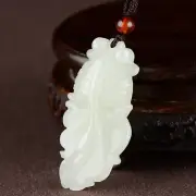 Natural White Jade Goldfish Jade Pendant Rich and Noble Fish Pendant