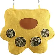 YRTUOP Bunny Hay Holder | Feeder Storage For Chinchilla | 4-Hole Washable Forage Rack For Enrichment Hamster Gerbil Cage Outdoor Hutch Garden