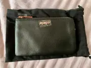 mimco leather zip pouch