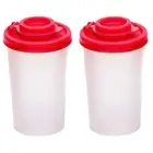 2Pcs With Lid Salt Shakers Damp Proof Seasoning Shaker Pepper Shakers Travel