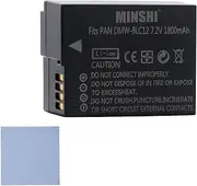 MINSHI DMW-BLC12 Battery Compatible with Panasonic DMC-G6 7.2V 1800mAh High Efficiency Battery 『 CameraLens Cleaning Cloth as A Gift.』