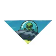 Alien Spaceship Pet Bandana, Fun Dog Scarf, Cute Cat Accessory, Pet Costume, Pet