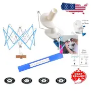 Compact Yarn Winding Set: Hand-Operated Winder & Swift for Easy Yarn Management