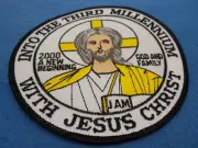 BOY SCOUTS OF AMERICA LARGE 5" PATCH -Into the Third Millenium with Jesus Christ