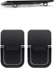 Keyboard Stand for Computer, Mini Invisible Laptop Kickstand for Desk Computer Keyboard MacBook Notebook Stand Riser Aluminum (2PCS) (Black)