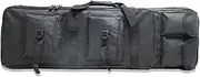 DFANCE Portable Tactical Gun Bag Rifle Case,Soft Double Rifle Bag Tactical Long Rifle Backpack,Firearm Transportation Case with Backpack,Perfect for Storage & Transportation,Black,120cm/47.2in