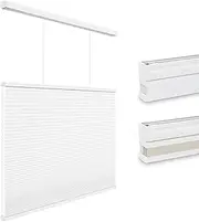 Changshade Light Filtering Cellular Shades Cordless, Top Down Bottom Up Blinds for Windows, 1.5'' Single Cell Pleated Honeycomb Window Shades for Bedroom, Child Room, 24" W x 36" H, White, CEL24WT36F
