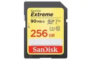 SanDisk Extreme 4K SDXC 256GB 90MB/s UHS-I C10 U3 V30 Memory SD Card