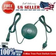 New Power Cord 6Ft Foot Switch for Christmas Tree LED Raintight 1/2in Plug