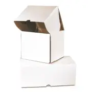 50 - 11 3/4x7 1/4x4 3/4" Outside Tuck Corrugated Mailer White Ships Flat