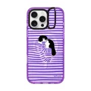 iPhone 16 Pro Max Impact Ring Stand Case MagSafe Compatible Love Stripe