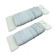 76Yards 26Gauge White Metal Floral Wire Flexible Paddle Florist Wire Garden Wire
