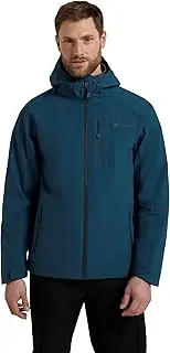 [Mountain Warehouse] Bachill Men's Waterproof Jacket - Adjustable Hood and Trim, Breathable, Secure Pockets, Full Zip - For Travel, Walking