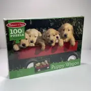NEW Sealed Puppy Wagon Melissa & Doug 100 Piece Jigsaw Puzzle Kids Game Family